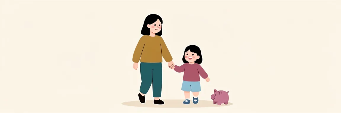 부모와 아이가 손을 잡고 걷는 그림