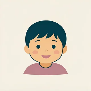 웃는 아기 얼굴 그림